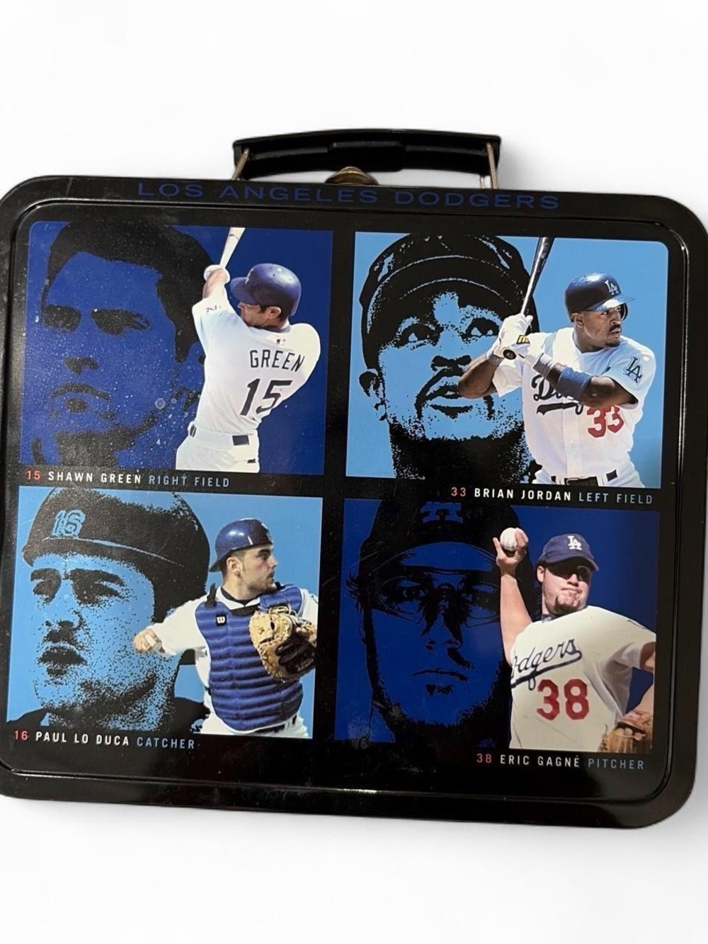 Los Angeles Dodgers Kids Metal Lunch Box - Blue & Black